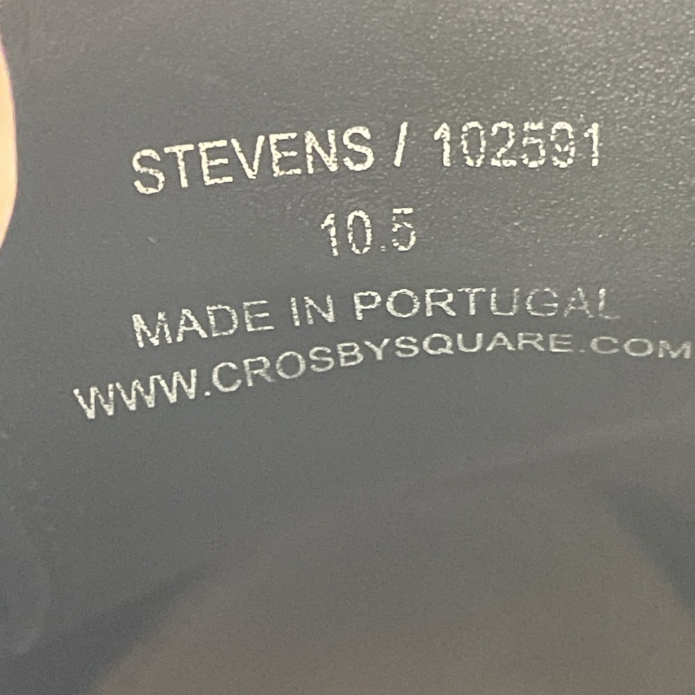 Crosby Square Stevens Men's Black Leather Derby Oxford Shoes Size 11.5 Dressy - Picture 6 of 8